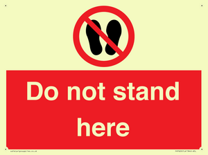 Do not stand here